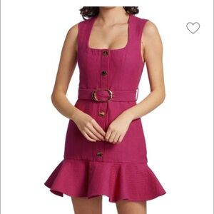 Acler pink finsbury Belted Dress